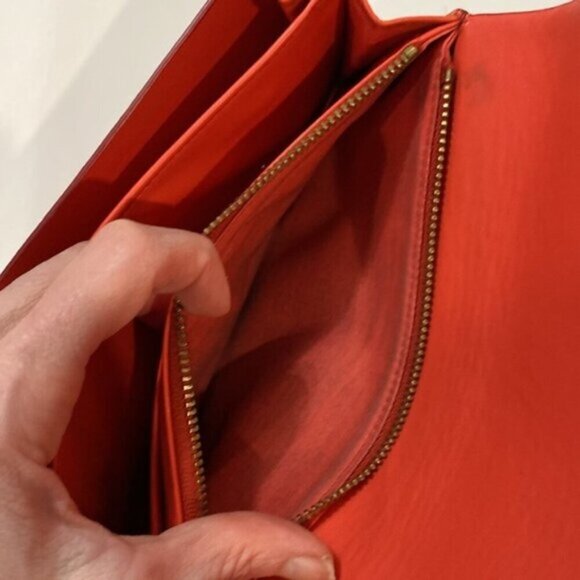 Fossil orange pebbled leather wallet - Picture 3 of 11